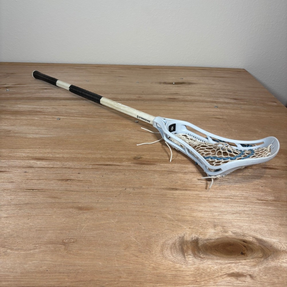 StringKing Complete Lacrosse Stick White Mark 1 Head A 105 Alloy Shaft